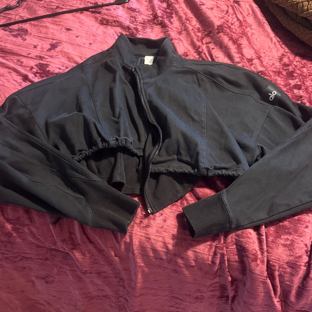 ALO Yoga Charcoal Bomber Jacket